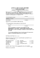 Annual Recycling Report Application