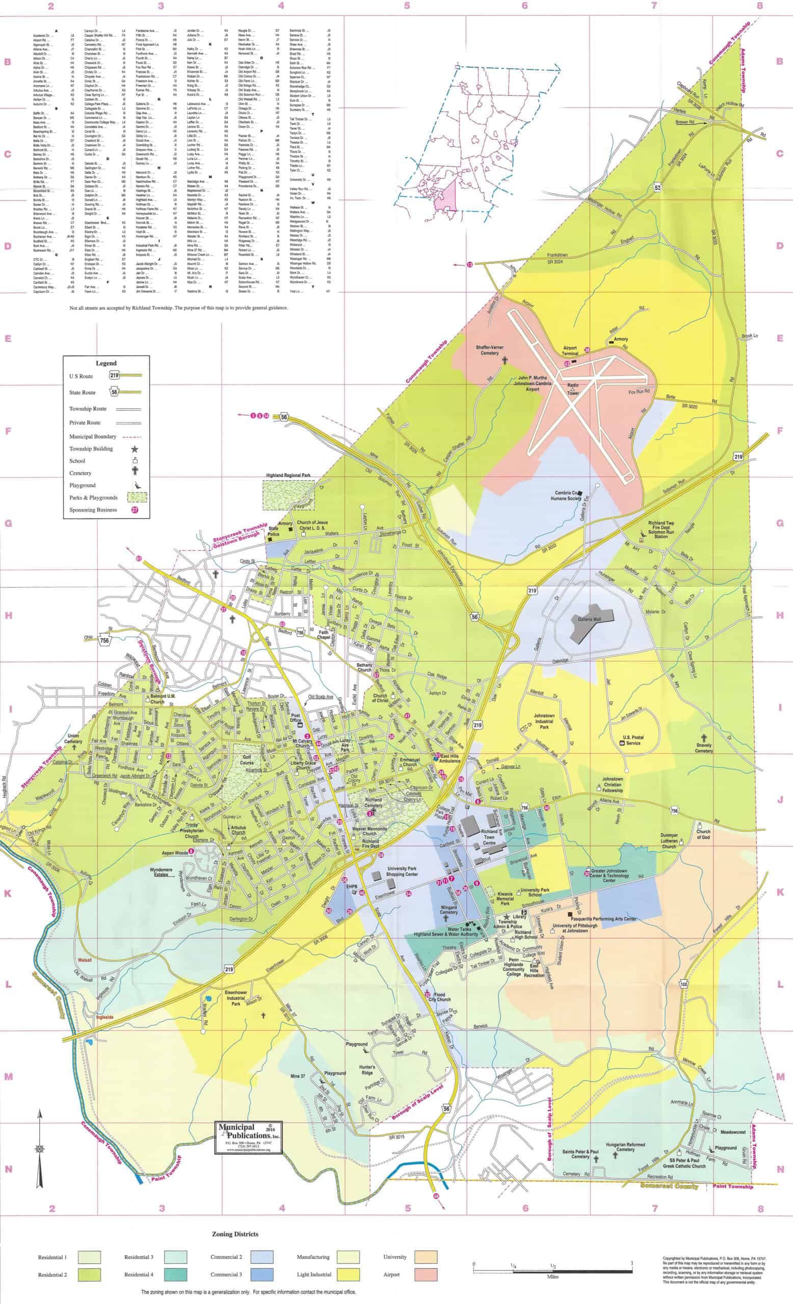 Richland Township Zoning District Map